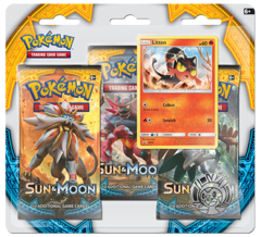 Pokemon Sun & Moon SM1 3-Booster Blister Pack - Litten Promo